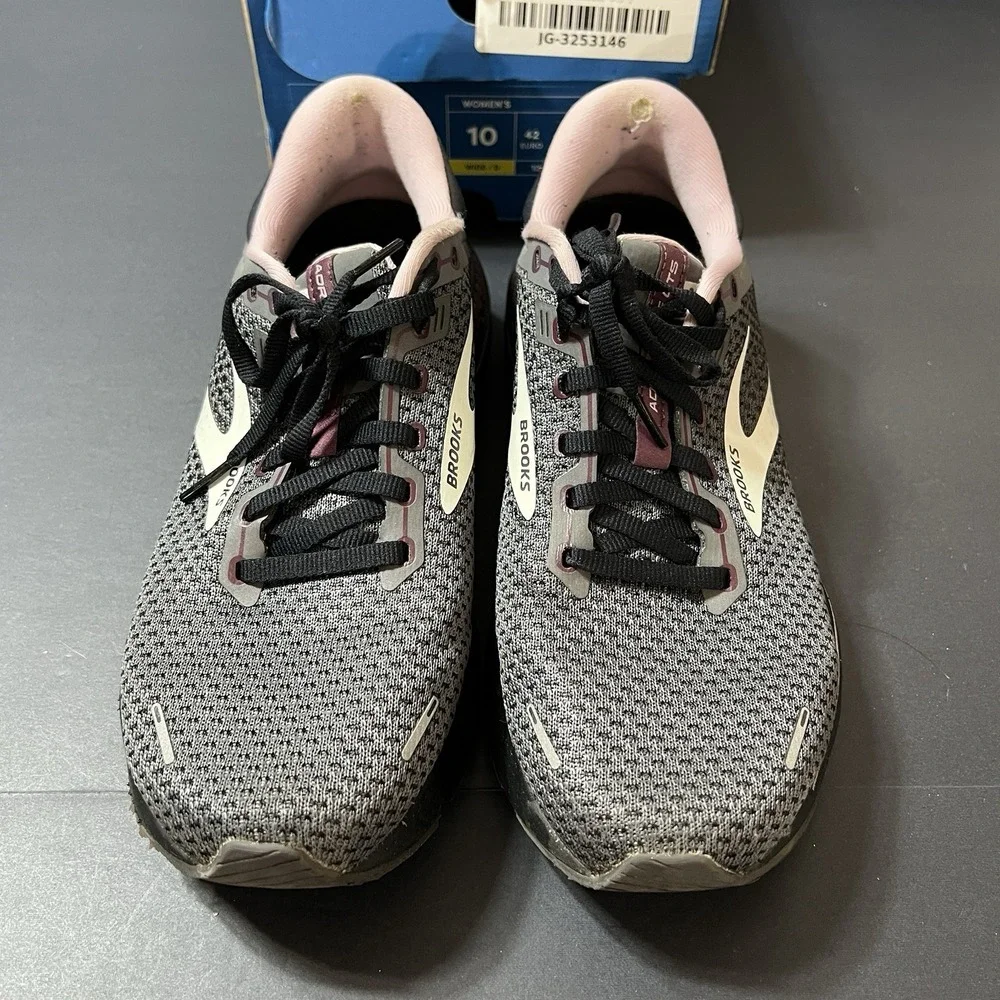 Brooks Adrenaline GTS 21 Black/Pink Running Shoes 1203291D528 Women's Size 10D